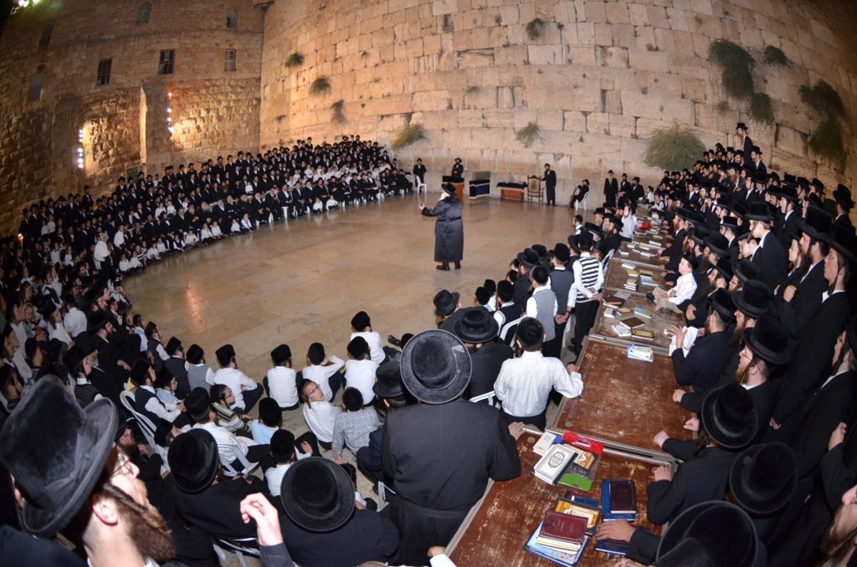 תיעוד: האדמו"ר מויזניץ בכותל המערבי