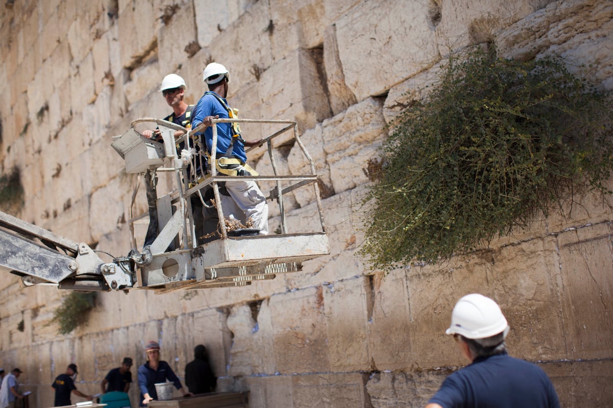 מהנדסים בדקו את יציבות הכותל המערבי