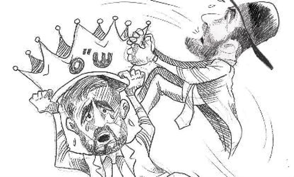 קריקטורת השבוע: שני מלכים, כתר אחד
