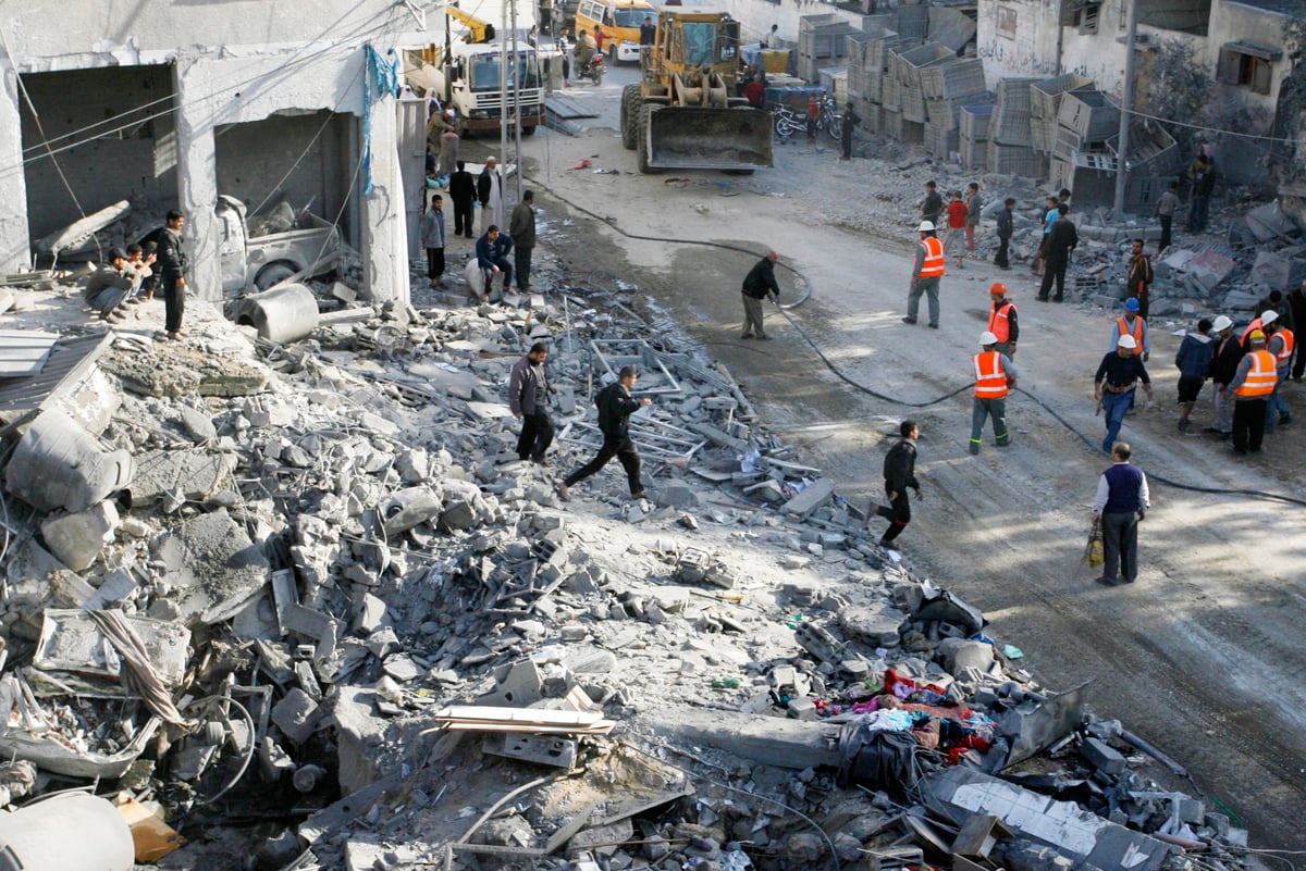 עזה הופכת לעיי חורבות • גלריה