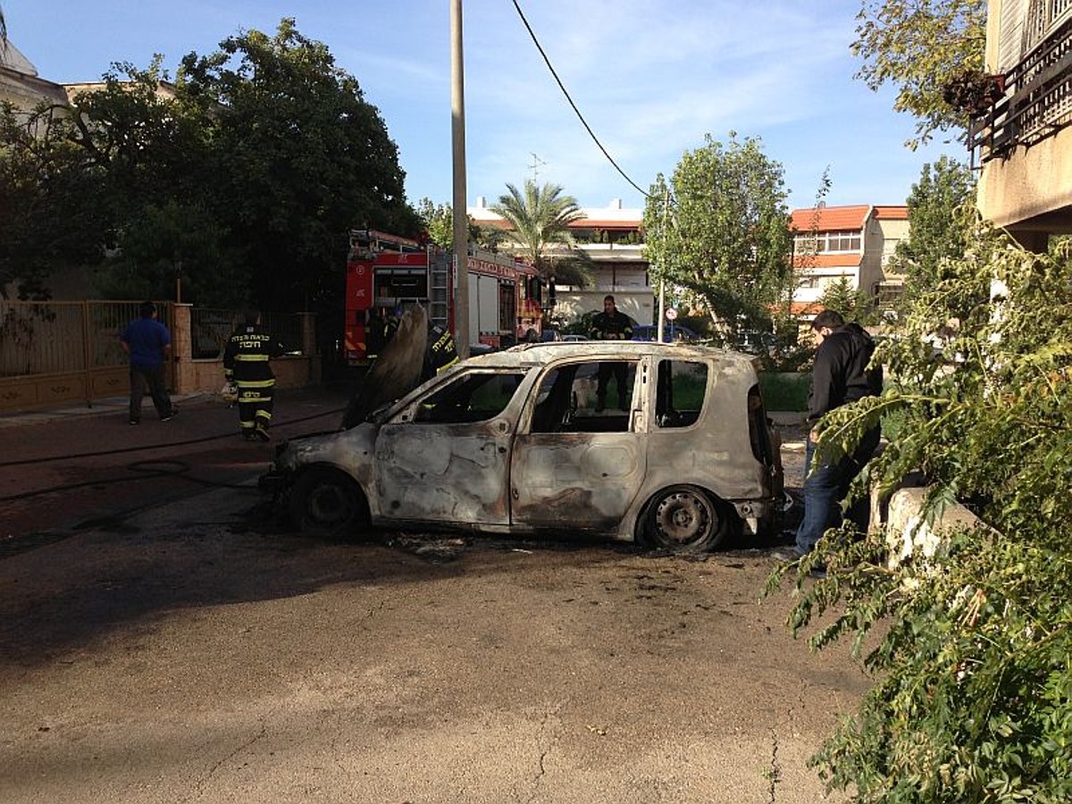 הילדים יצאו, ורכבו של המתנדב עלה באש