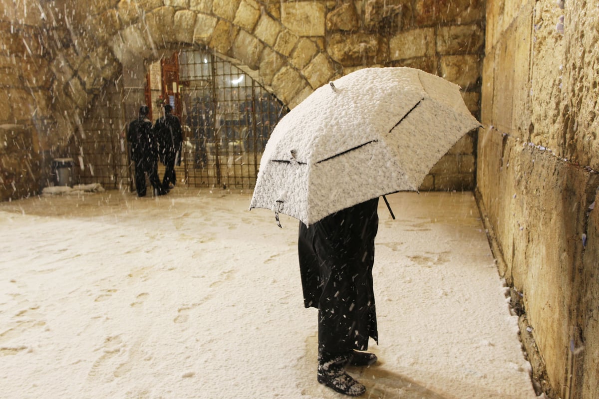 בירה בלבן • העיר ירושלים המושלגת בתיעוד מרהיב