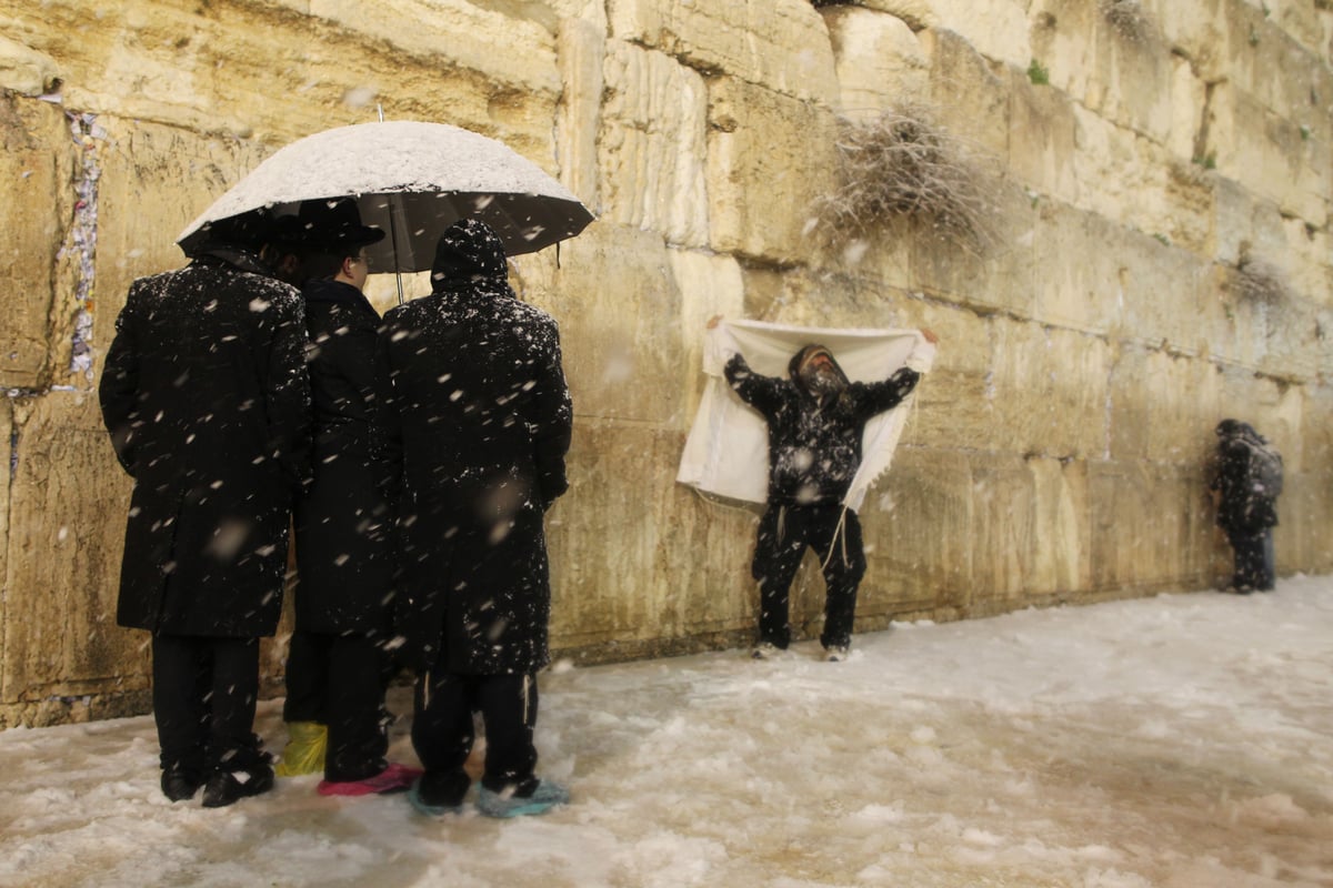 בירה בלבן • העיר ירושלים המושלגת בתיעוד מרהיב