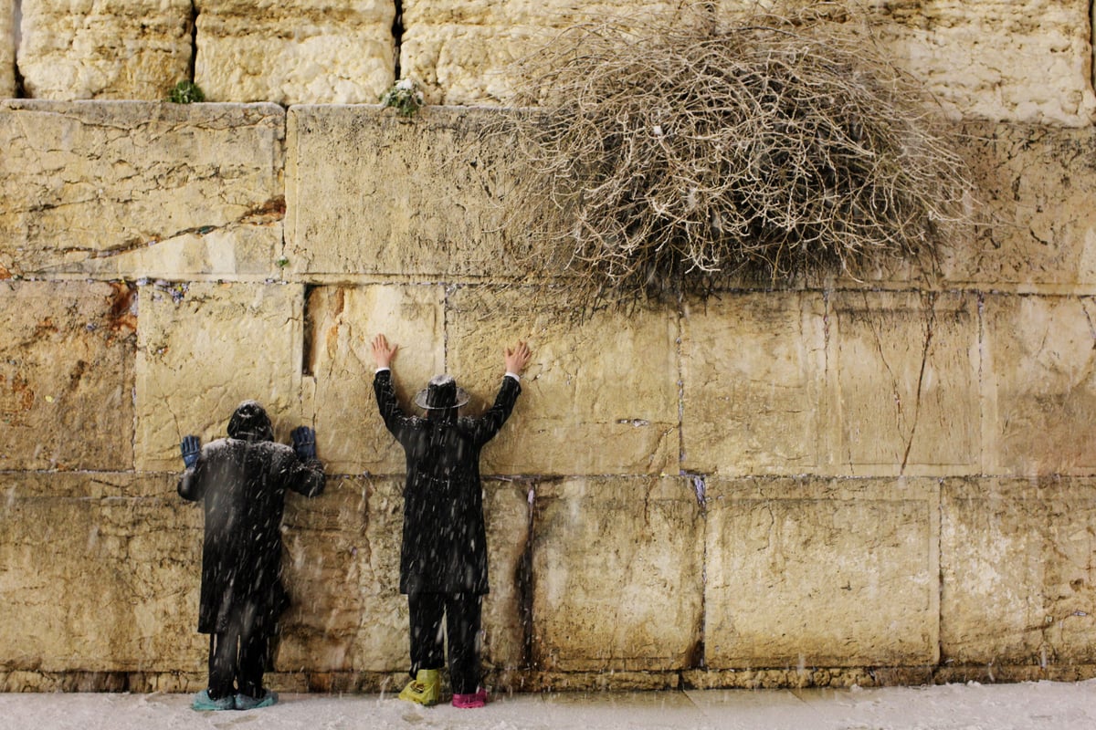 בירה בלבן • העיר ירושלים המושלגת בתיעוד מרהיב