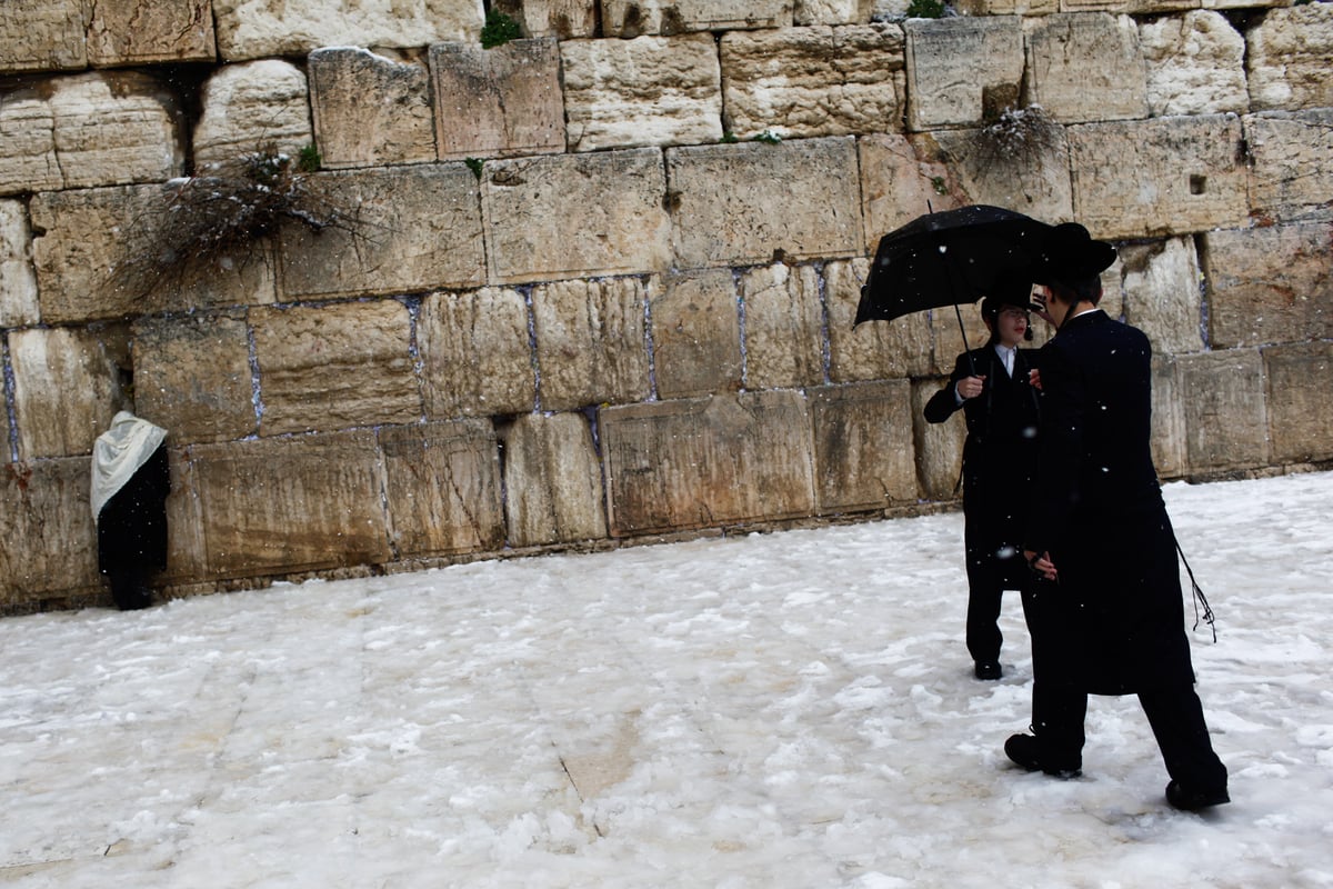 בירה בלבן • העיר ירושלים המושלגת בתיעוד מרהיב