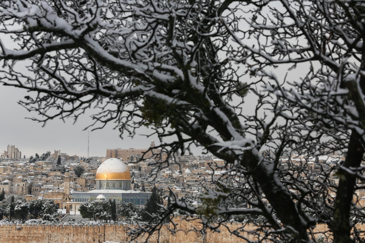 בירה בלבן • העיר ירושלים המושלגת בתיעוד מרהיב