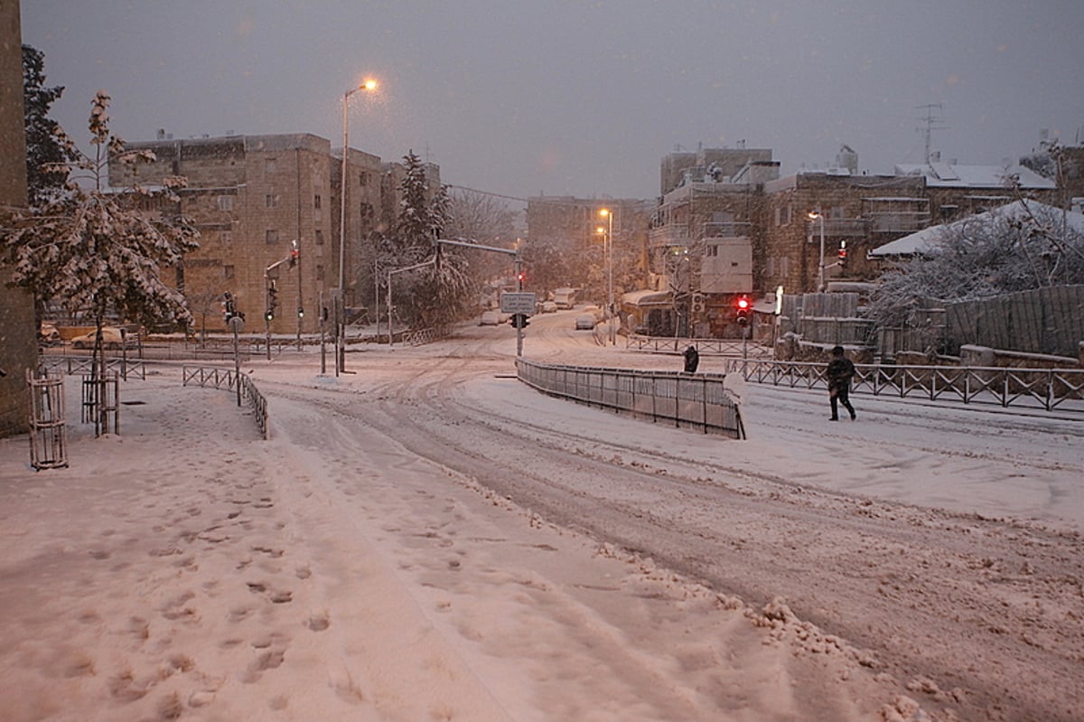 יממה לבנה בירושלים: 120 תמונות מהבירה המושלגת