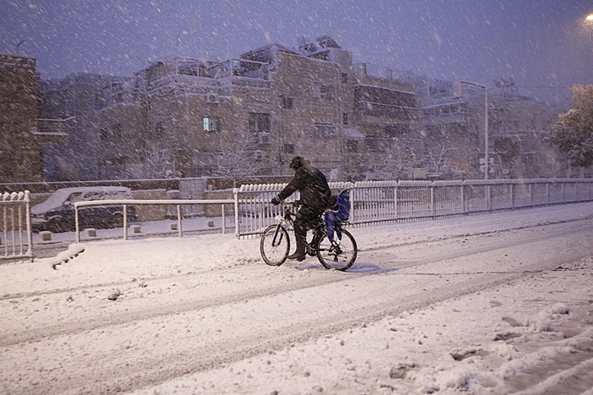 יממה לבנה בירושלים: 120 תמונות מהבירה המושלגת