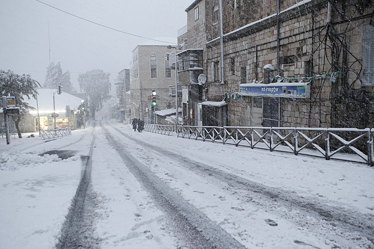 יממה לבנה בירושלים: 120 תמונות מהבירה המושלגת