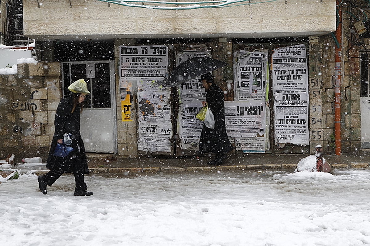 יממה לבנה בירושלים: 120 תמונות מהבירה המושלגת