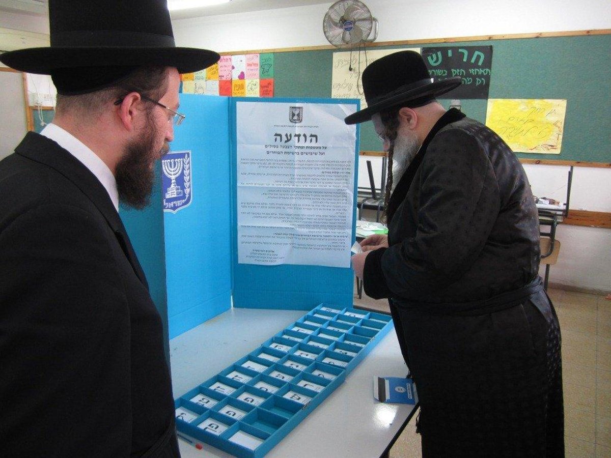 וידאו: האדמו"ר מויזניץ' הצביע בקלפי