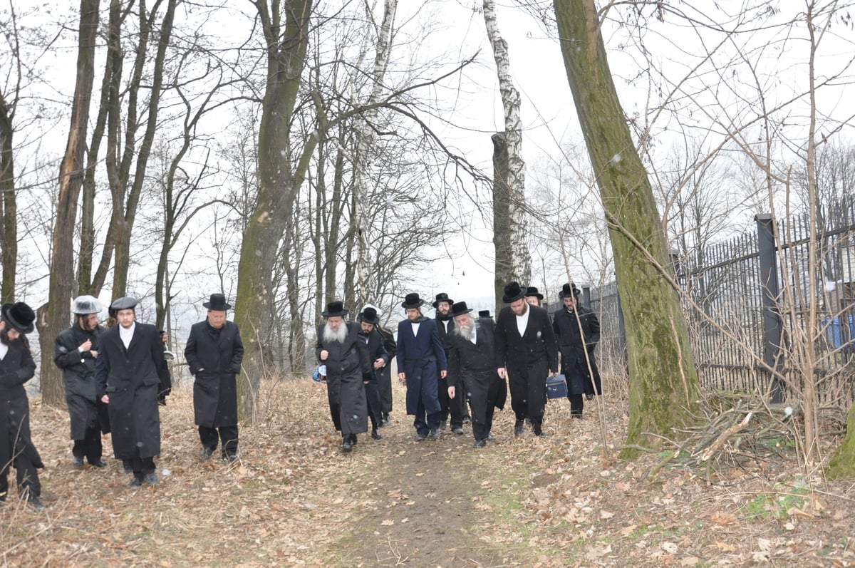 האדמו"ר מנדבורנה במסע לקברי אבות החסידות באירופה • תיעוד