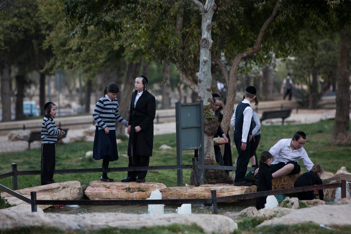 חול המועד: אלפים יצאו לבלות בפארקים • צפו בגלריה