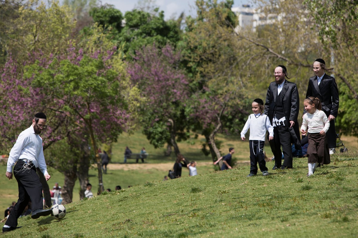 חול המועד: אלפים יצאו לבלות בפארקים • צפו בגלריה