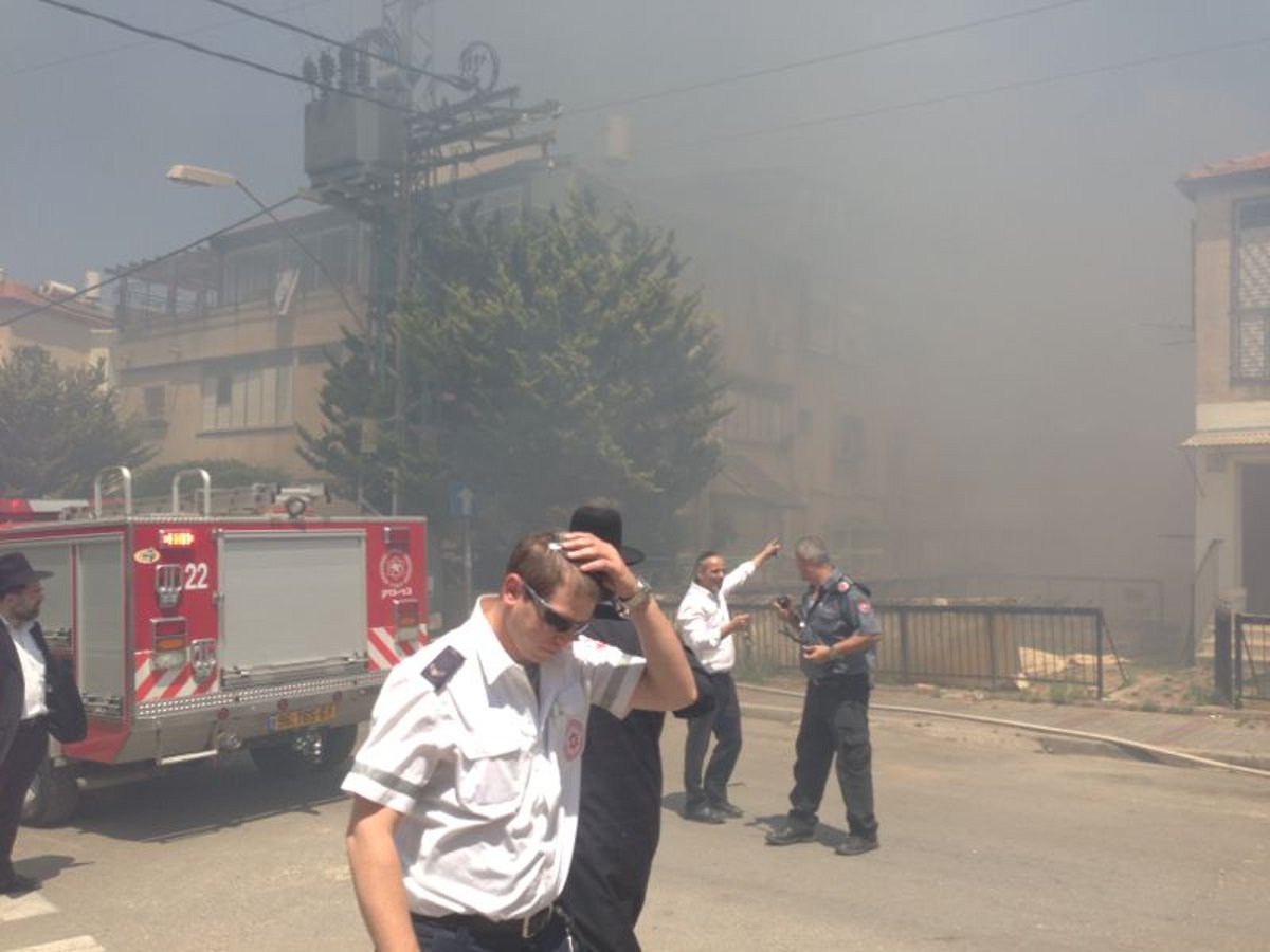 תיעוד: דליקת חורש גדולה בבני-ברק