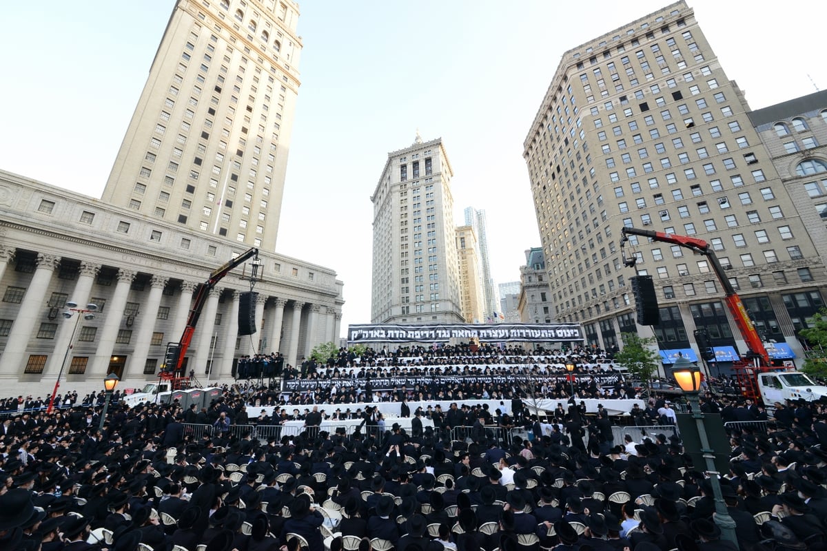 עצרת הרבבות במנהטן • גלרית ענק