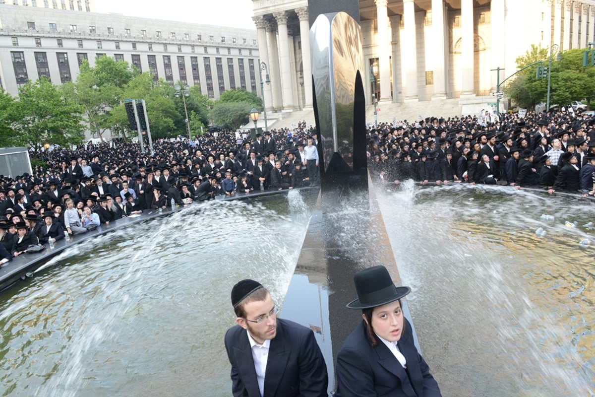 עצרת הרבבות במנהטן • גלרית ענק