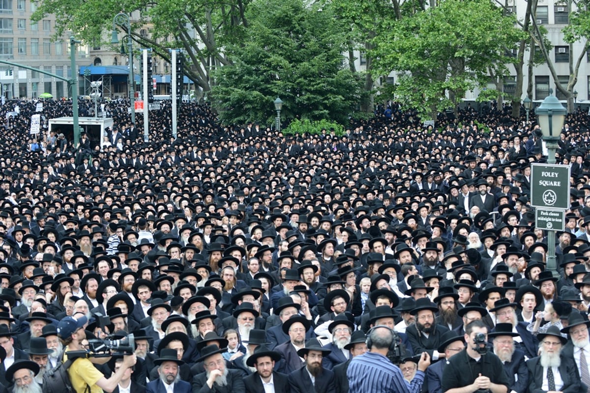 עצרת הרבבות במנהטן • גלרית ענק