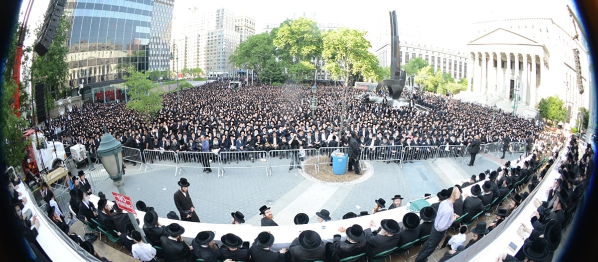 עצרת הרבבות במנהטן • גלרית ענק