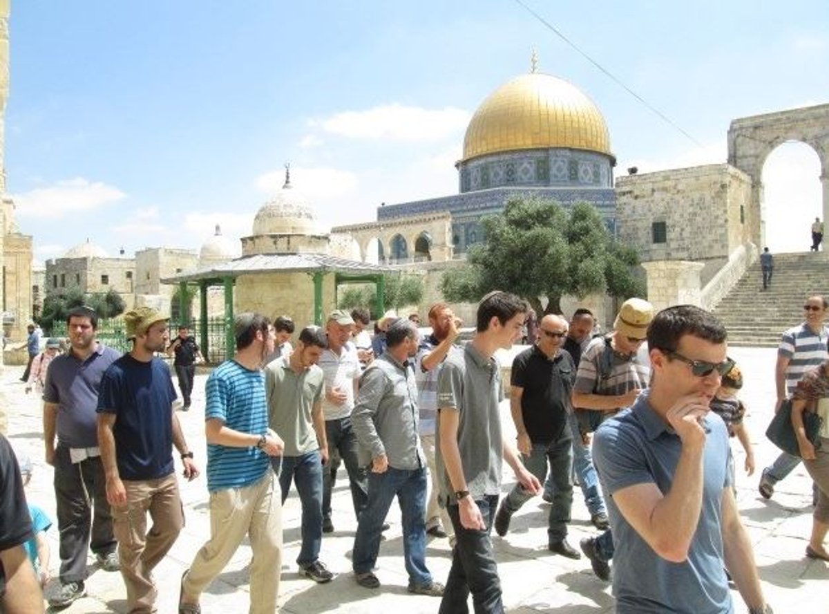 צפו בתמונות: עיתונאים ביקרו בהר הבית