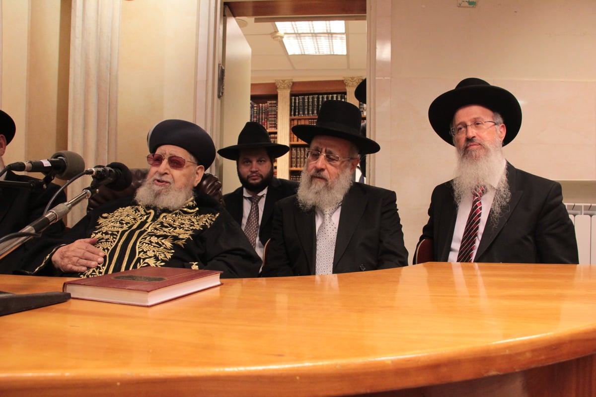 הרב עובדיה יוסף: "הרב עמאר הבטיחני שהוא יתמוך בבני הגאון רבי יצחק"