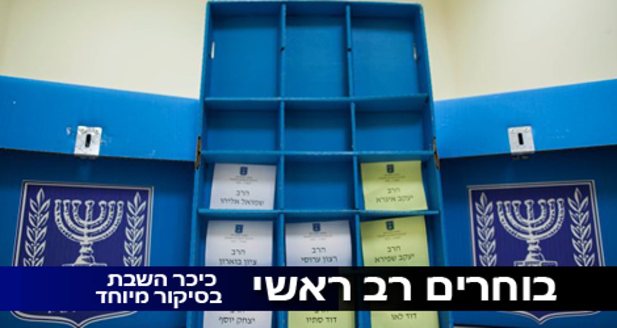 ההכנות האחרונות בקלפי הבחירות לרבנות הראשית • תיעוד