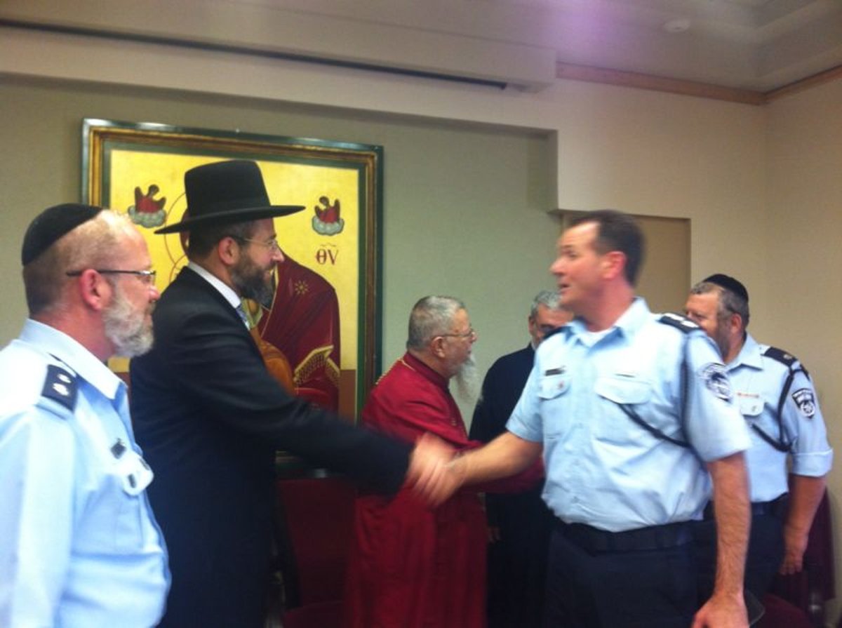 הרב דוד לאו נועד עם הארכיבישוף הנוצרי למנוע עימותים ביום כיפור