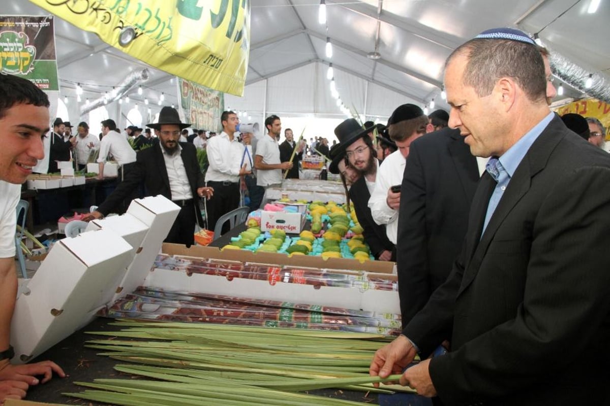 גלריה: ניר ברקת בשוק ארבעת המינים