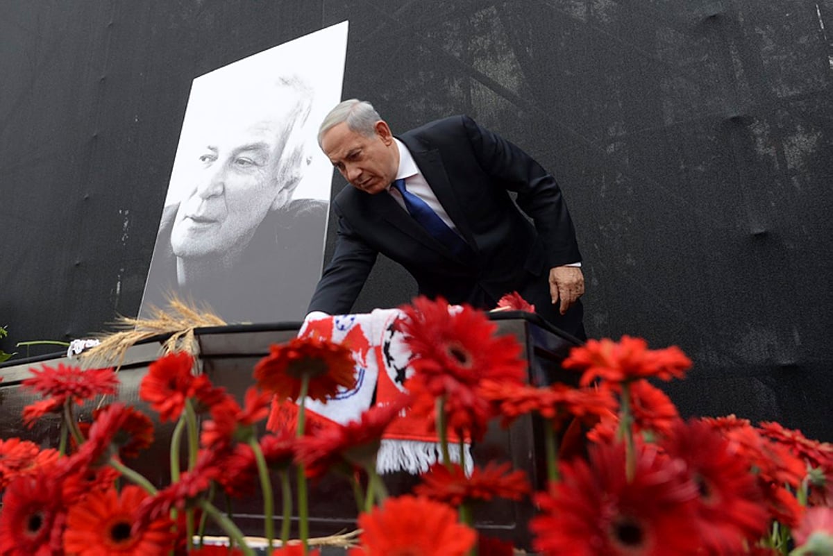 נתניהו בהלווית אריק איינשטיין, היום