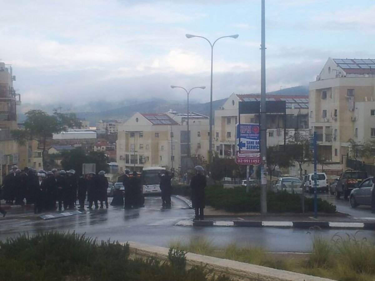 הפגנות סרבן ההתייצבות: ארבעה עוכבו לחקירה בבית שמש