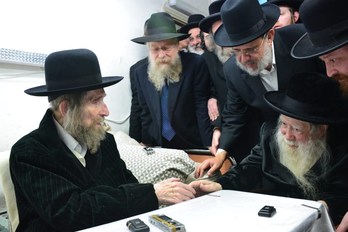 תיעוד: האדמו"ר מערלוי בביקור אצל הגראי"ל שטיינמן