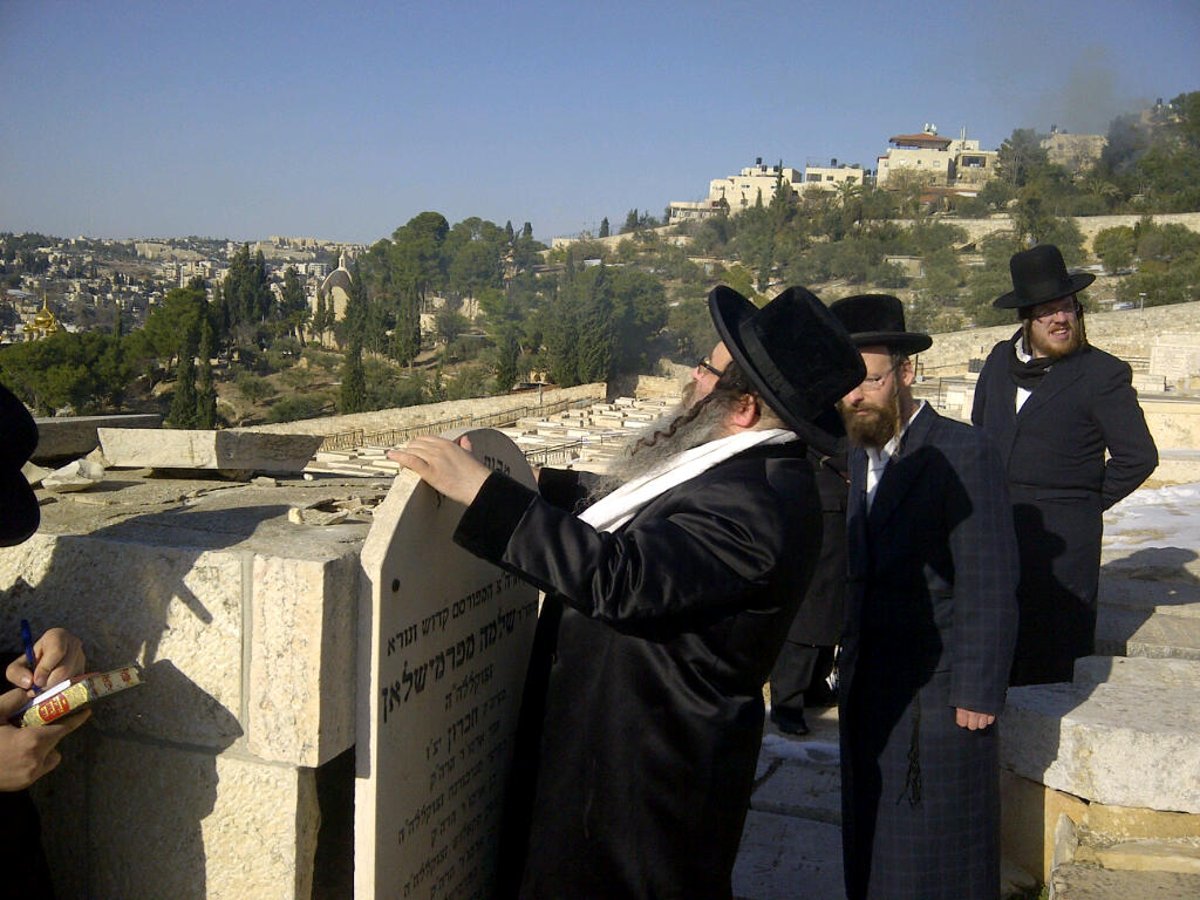 יארצייט בנדבורנה: האחים האדמו"רים עלו להר הזיתים • גלריה