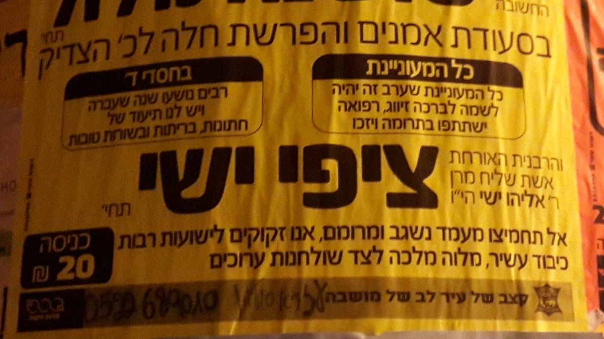 הרבנית האורחת ציפי ישי