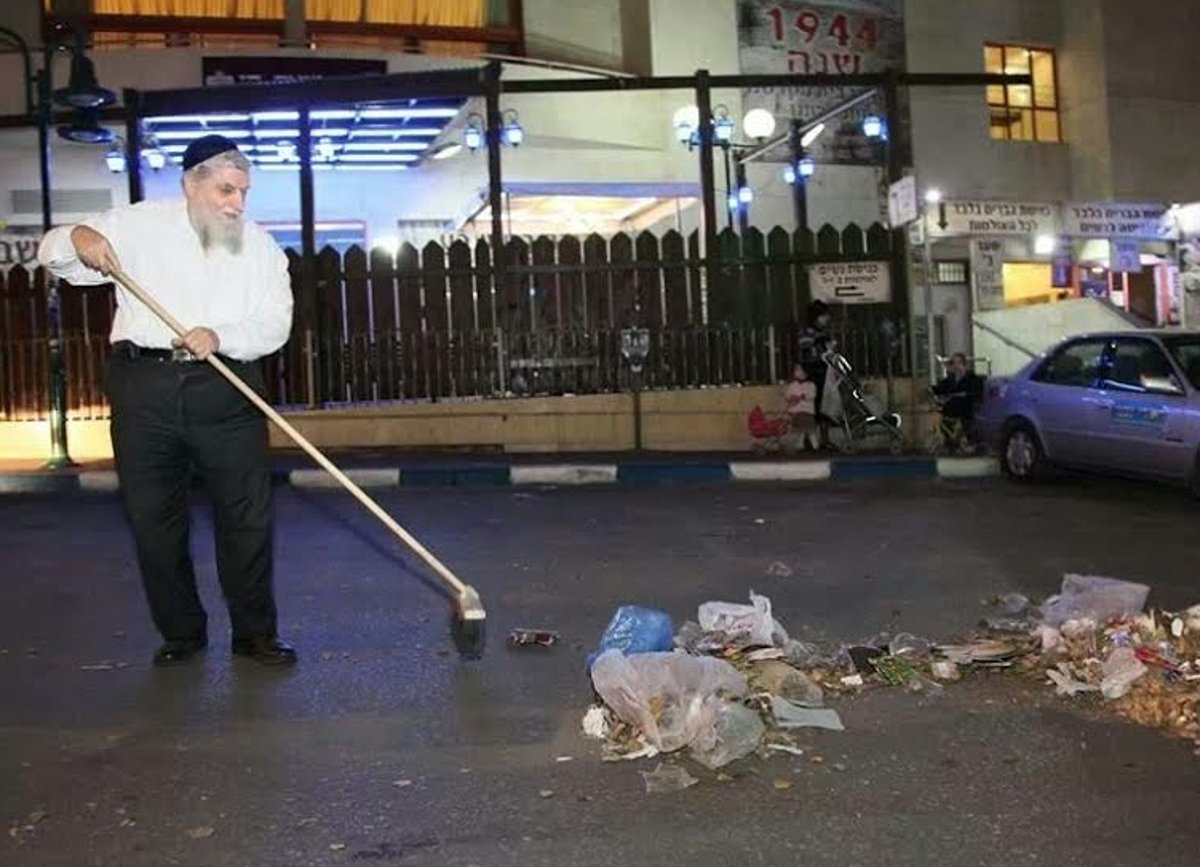 יוזמה אישית. הרב יוסף כהן והמטאטא