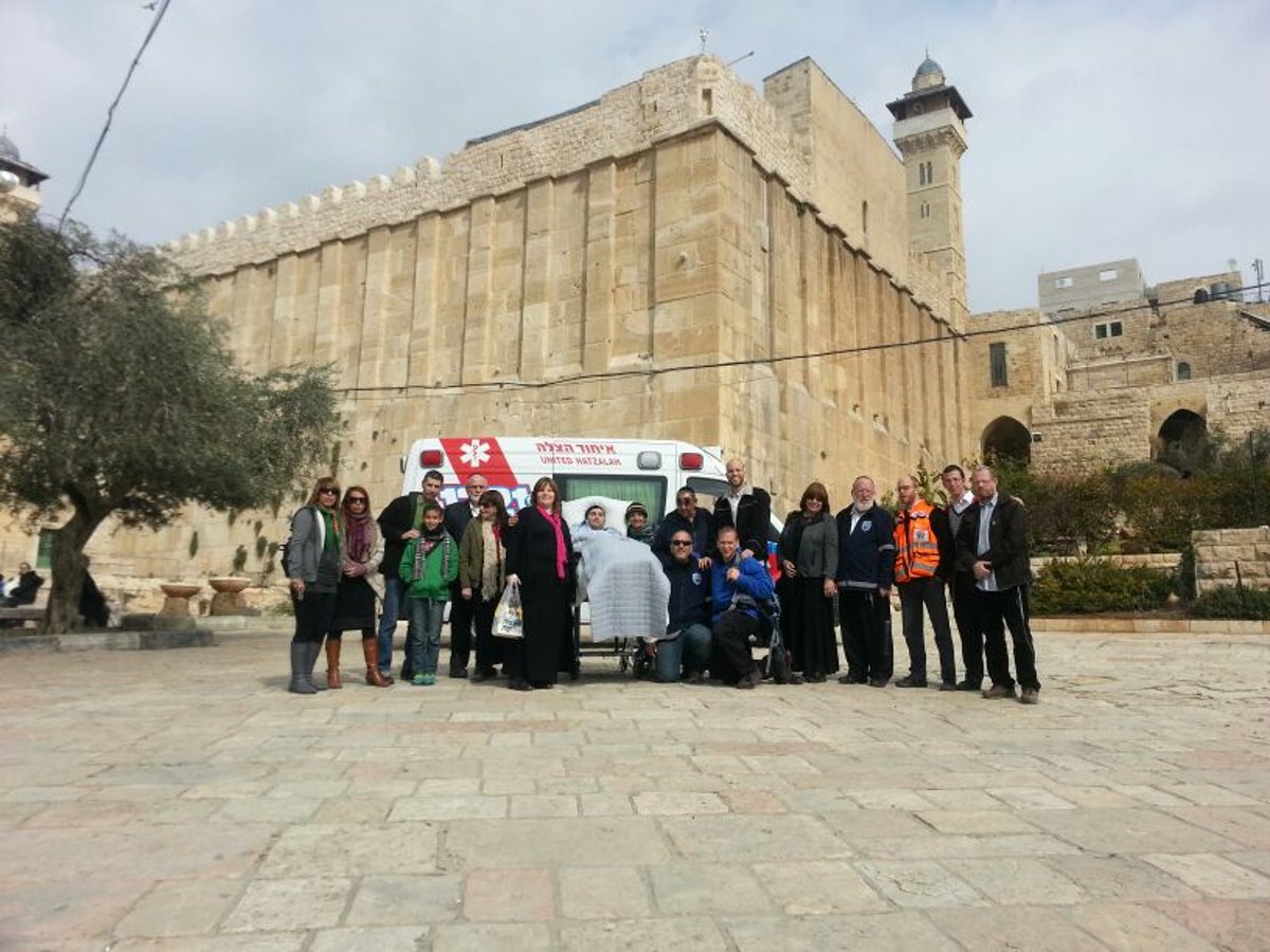 מתנדבי "איחוד הצלה" הגשימו חלום והביאו משותק לקבר רחל