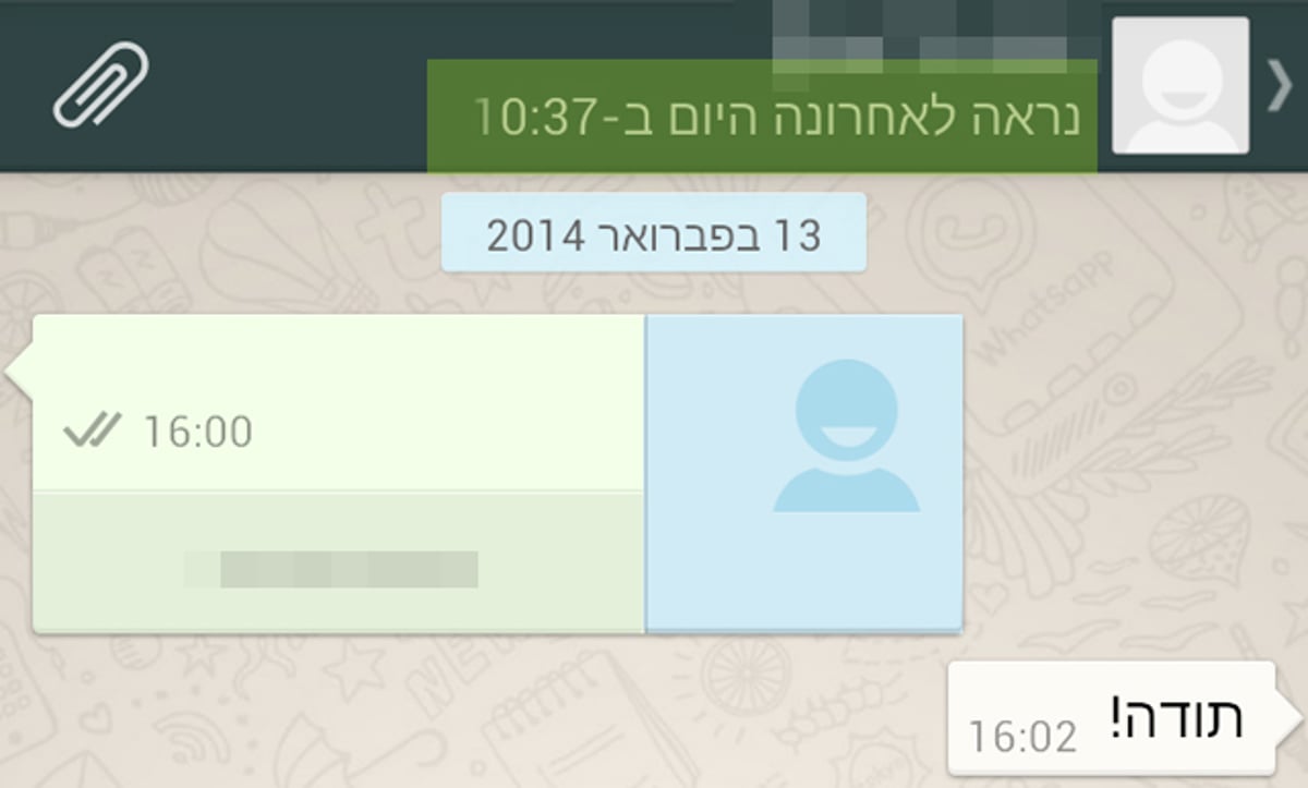 כך זה נראה לפני