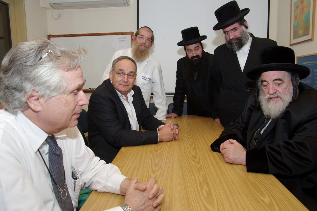 תיעוד: האדמו"ר מויז'ניץ ביקר בתל השומר