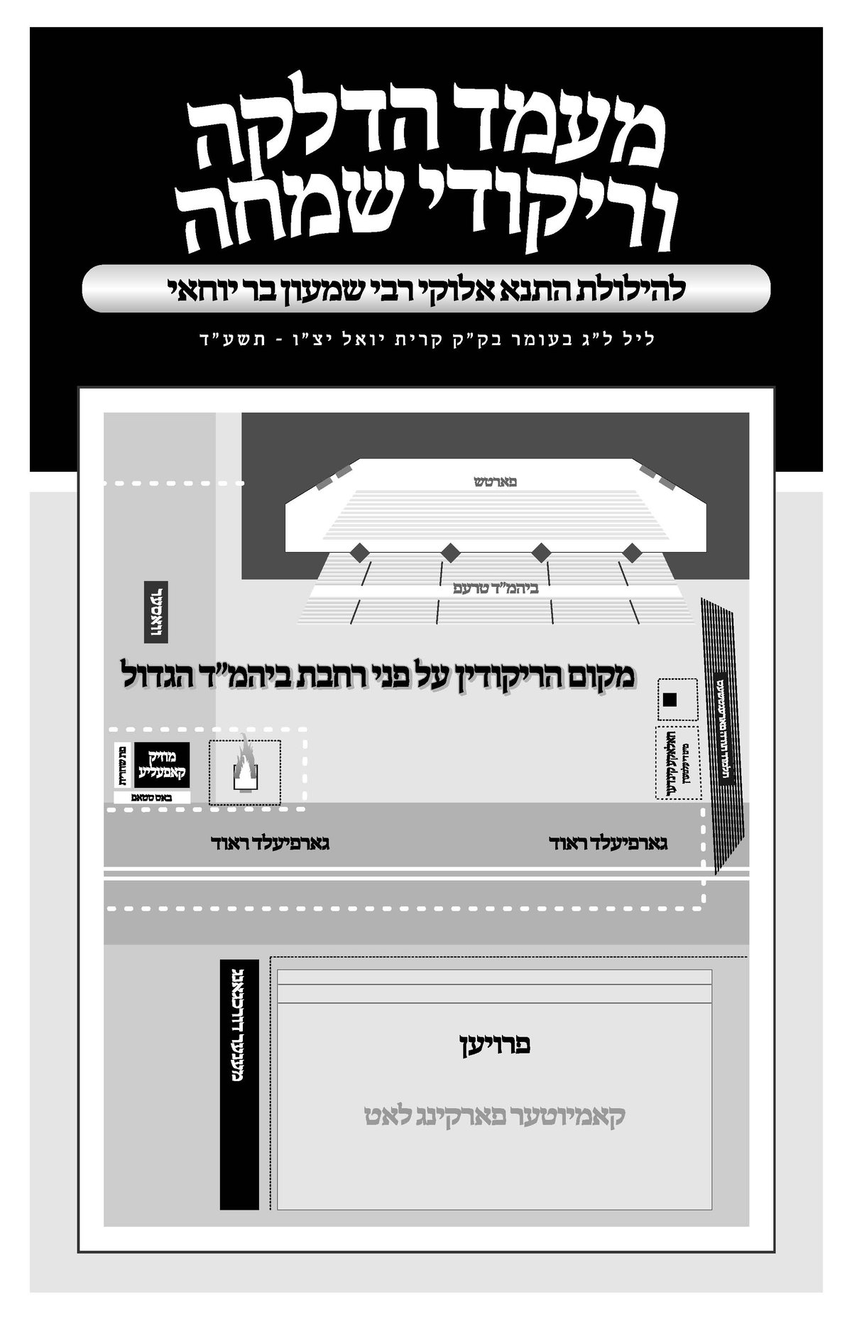 וידאו: ההדלקה המסורתית של האדמו"ר מסאטמר לכבוד רשב"י