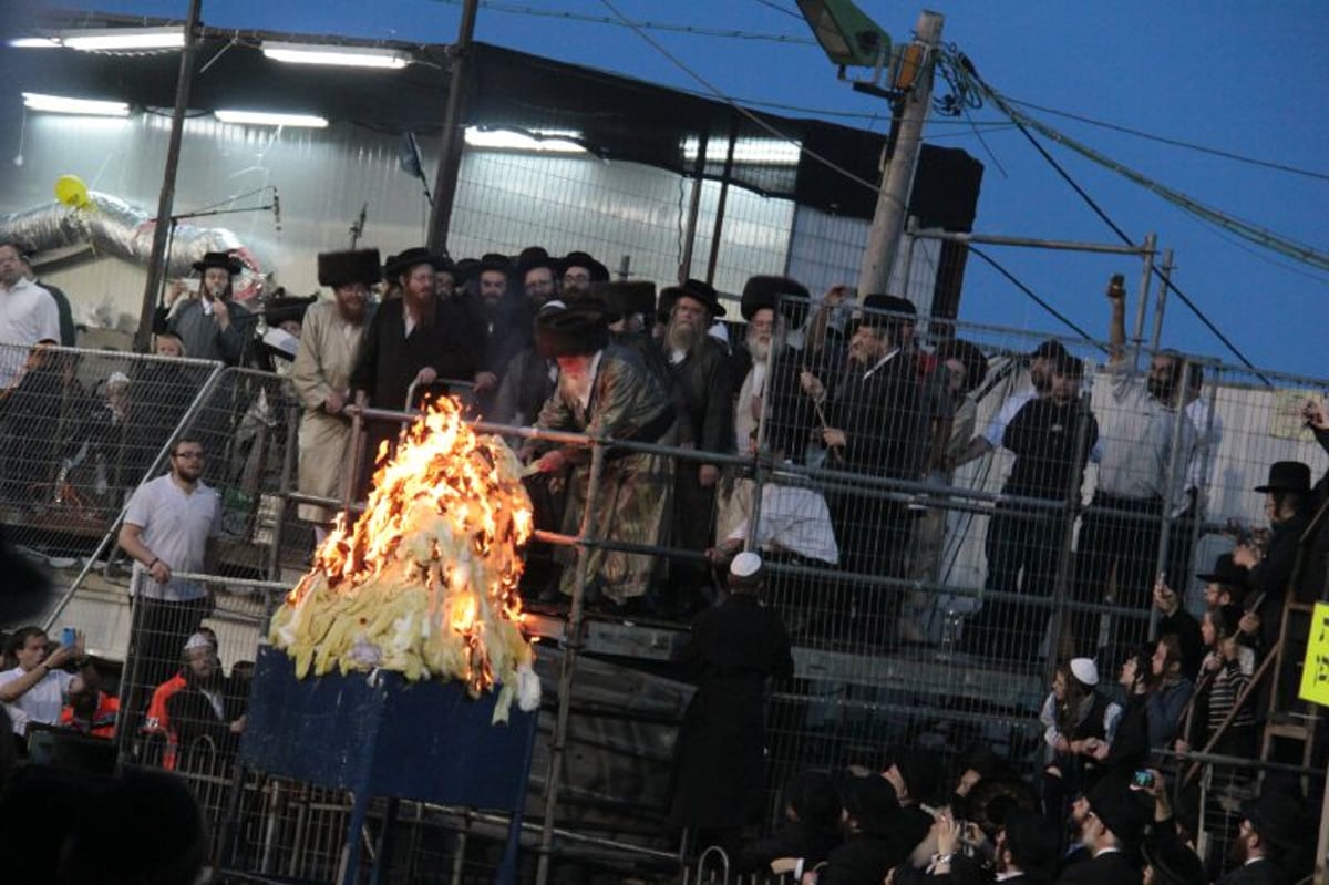 ההדלקה של האדמו"ר מתולדות אהרן  במירון • גלריה