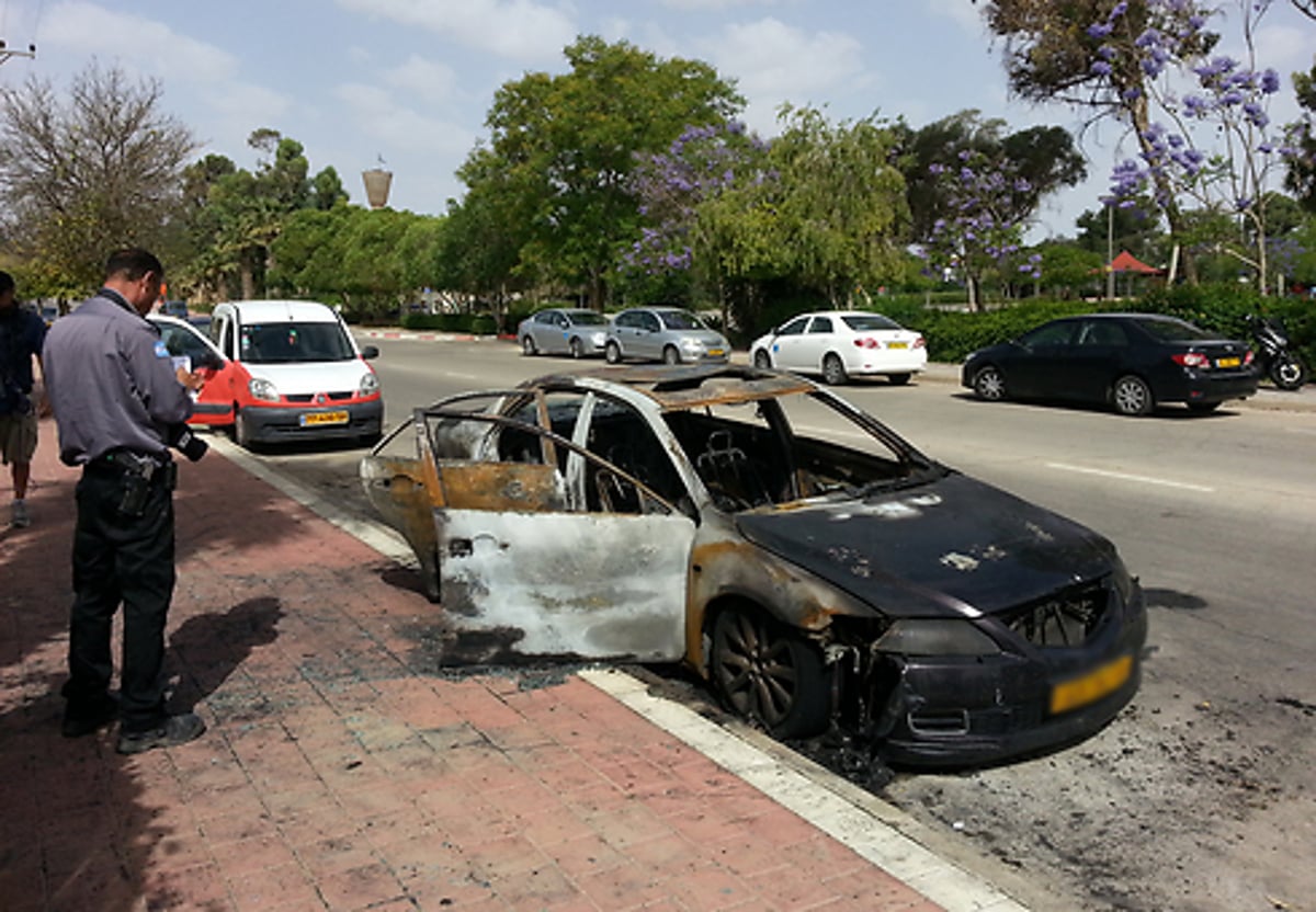 באר שבע: הוצת רכבו של השופט אבו טהה