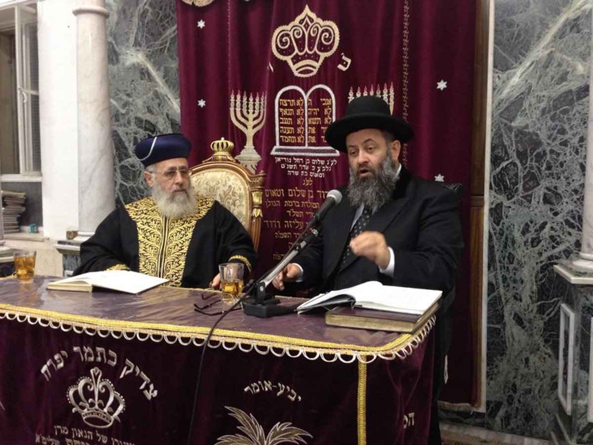 הראשל"צ הגאון רבי יצחק יוסף חזר ל'שיעור השבועי'