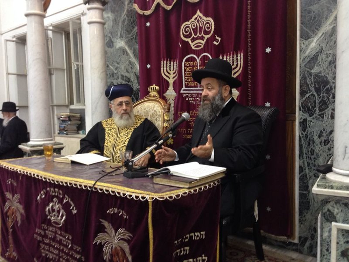 הראשל"צ הגאון רבי יצחק יוסף חזר ל'שיעור השבועי'