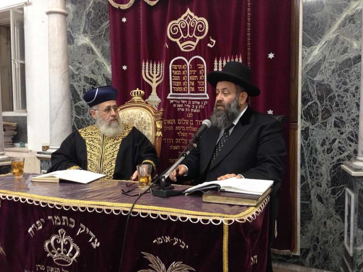 הראשל"צ הגאון רבי יצחק יוסף חזר ל'שיעור השבועי'
