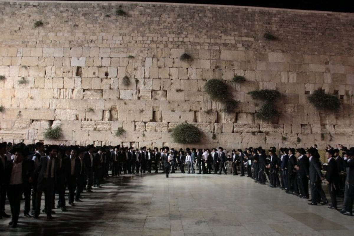 עמלי התורה בשמחת קבלת התורה בכותל המערבי • צפו