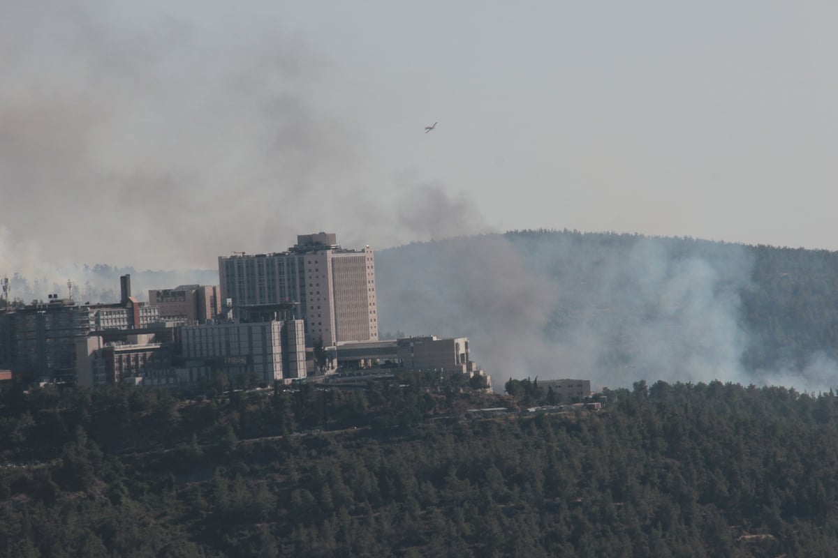 3 שריפות ליד ירושלים: תושבים פונו