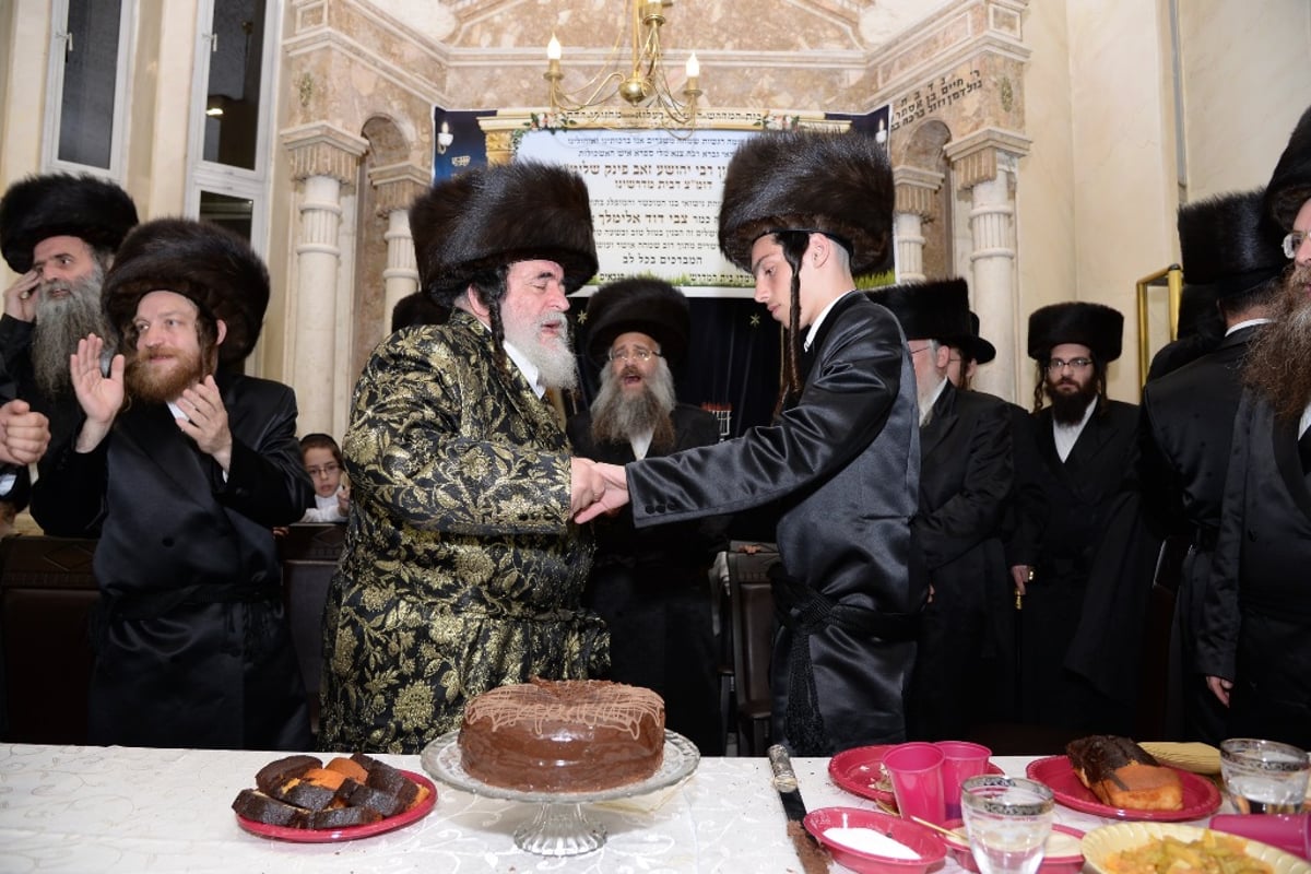 תמונות: שמחת הפארשפיל לבן הדיין רבי יהושע פינק