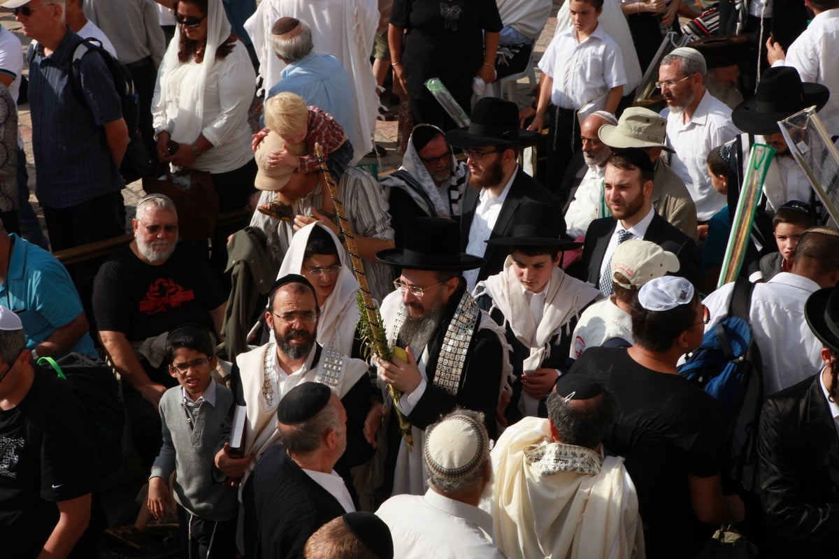 רבבות הגיעו למעמד ברכת כהנים בכותל • גלריית ענק