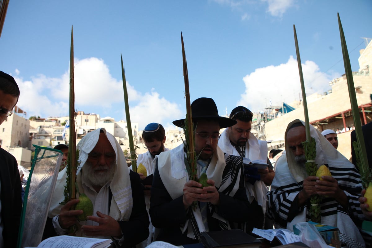 רבבות הגיעו למעמד ברכת כהנים בכותל • גלריית ענק