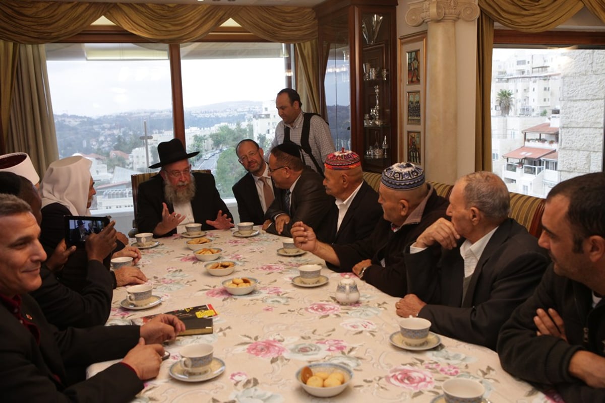 ראשי העדה הדרוזית ביקרו בבית הכנסת "קהילת בני תורה"