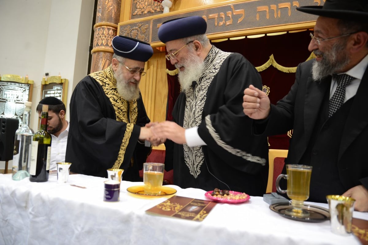 תיעוד ענק: הראשונים לציון הגר"י יוסף והגר"ש עמאר בשיעור משותף
